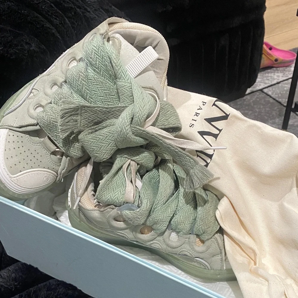 Lanvin Mint Green Sneakers - Picture 4 of 7